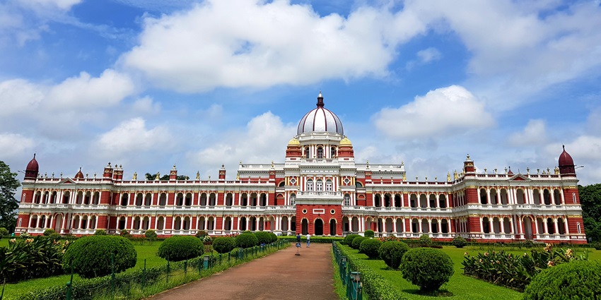 An image of Cooch Behar Palace near Jaldapara jungle safari, showcasing its architecture