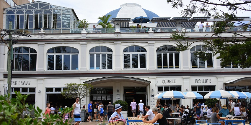 Beachside venue with rooftop bar and games area, a part of Sydney nightlife.