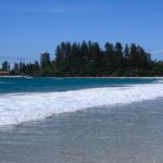 The Coolangatta Beach looks stunning with its lovely waves on a sunny day