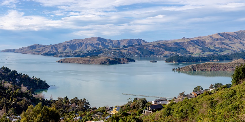 Corsair Bay is one of the top 10 beaches near Christchurch in New Zealand