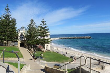 A beautiful view of cottesloe beach during the evening.