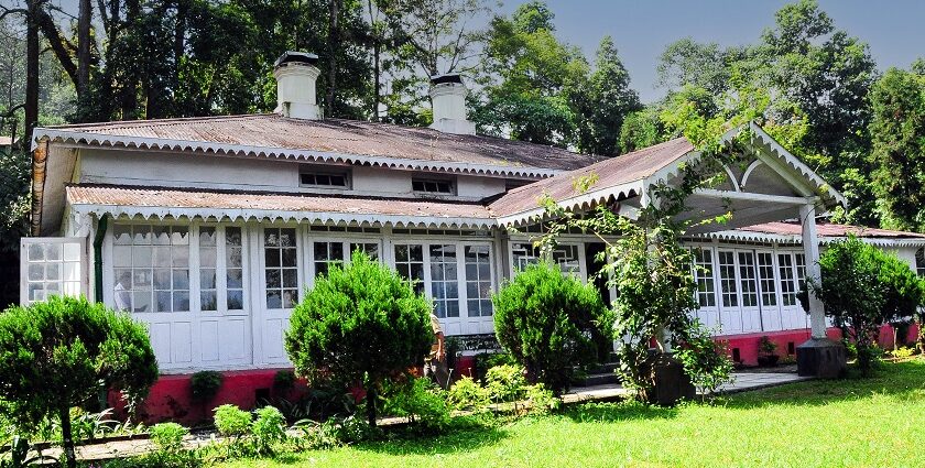 A picture of Shantiniketan Museum’s exterior view of Rabindranath Tagore's historic home.