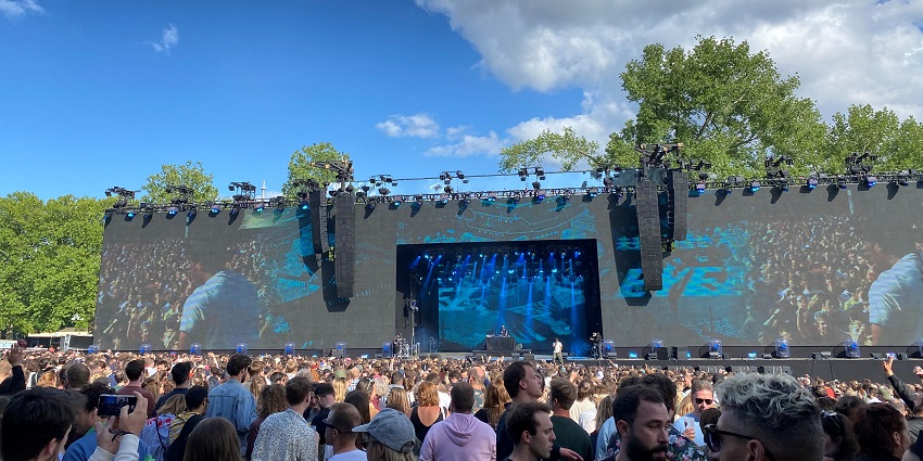 Sustainable electronic music festival featuring international DJs and live performances
