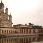 An image of Dakshineswar Temple, showcasing its historical architecture and sacred aura.