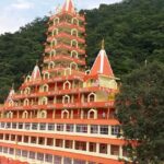 Manjila temple, Reshikesh, India - A top view of the famous Dehradun Temples