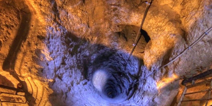 Vast underground city with tunnels, rooms, and ventilation shafts