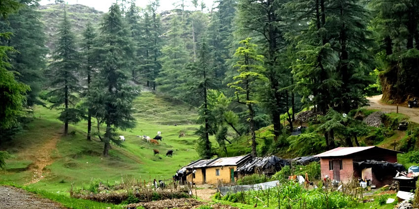 The beautiful Aglar Valley where Devalsari Temple is located in the upper hills of Uttarakhand