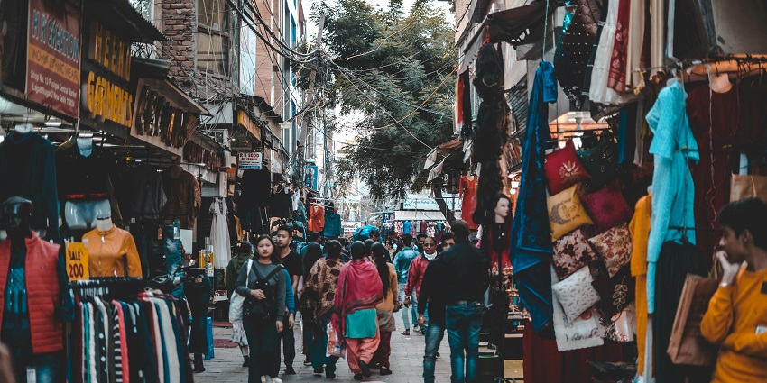 Central market known for affordable clothes, shoes, and electronics