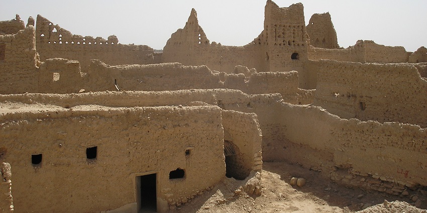 UNESCO heritage site with traditional Najdi architecture and historical landmarks.