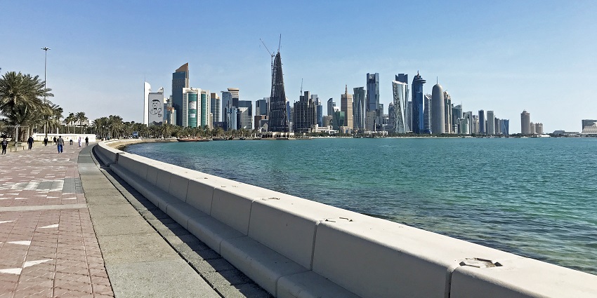 Doha Corniche is a scenic waterfront promenade with stunning views of the skyline.