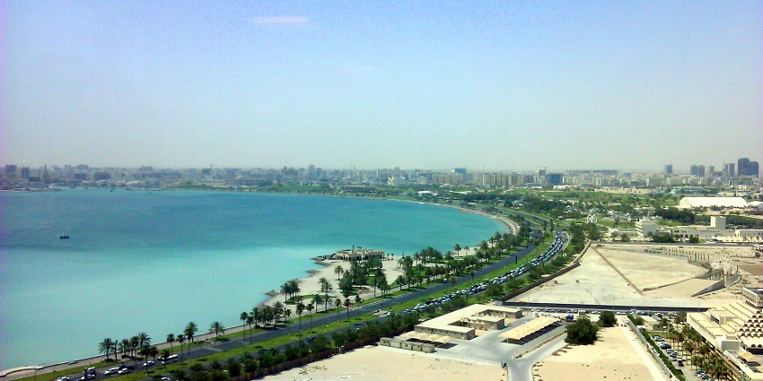Tourist places in Doha offer scenic views of the city and sea.
