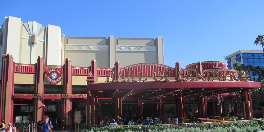 Exterior of Earl of Sandwich, one of the best islands near Disney California Adventure Park