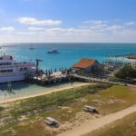 A panoramic view of Dry Tortugas National Park showing the historic Fort Jefferson.