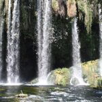 The Duden Waterfalls Antalya is surrounded by lush greenery and trails in turkey.