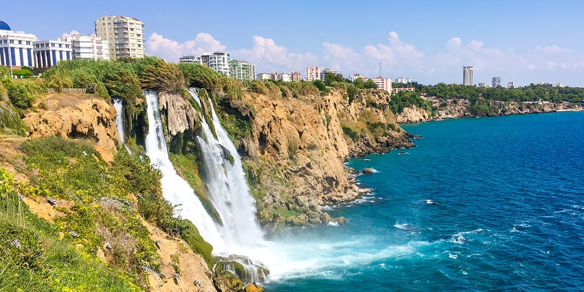 Scenic waterfalls located near Antalya, ideal for nature walks and photography.