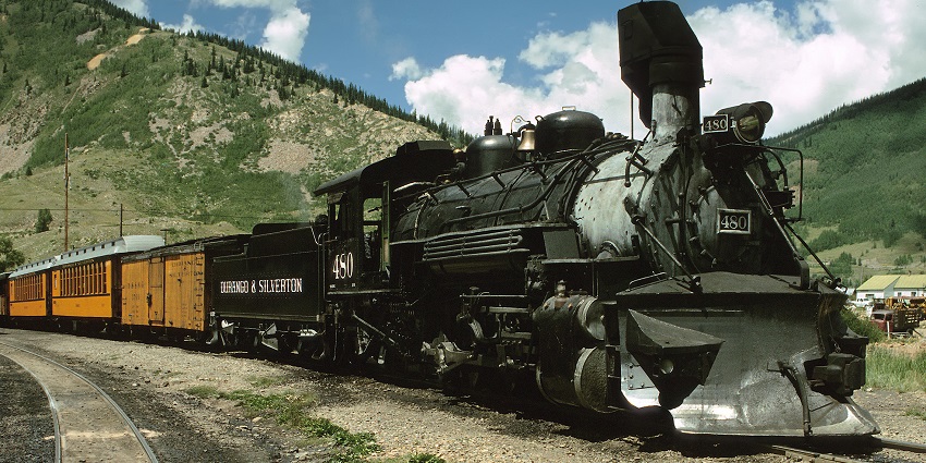 Train passing through one of the popular destinations near Mesa Verde National Park.