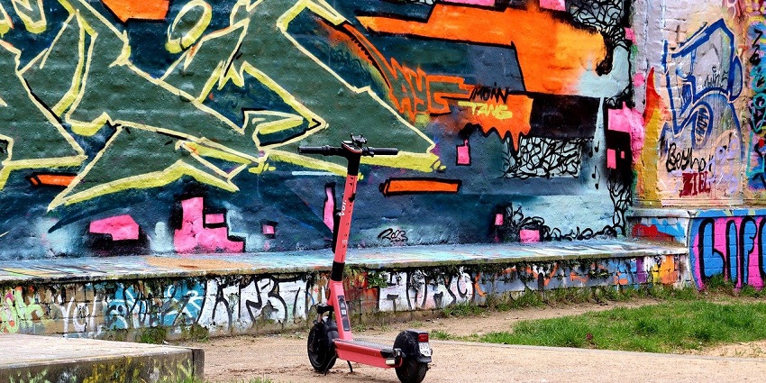 Vibrant graffiti wall with abstract designs, a top place to visit near Long Beach California