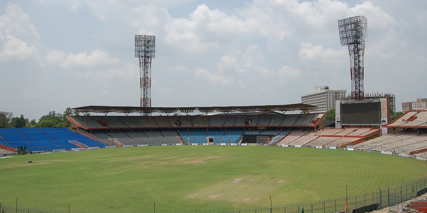 An image of the famous Eden Gardens stadiums located next to the Smaranika Tram Museum.