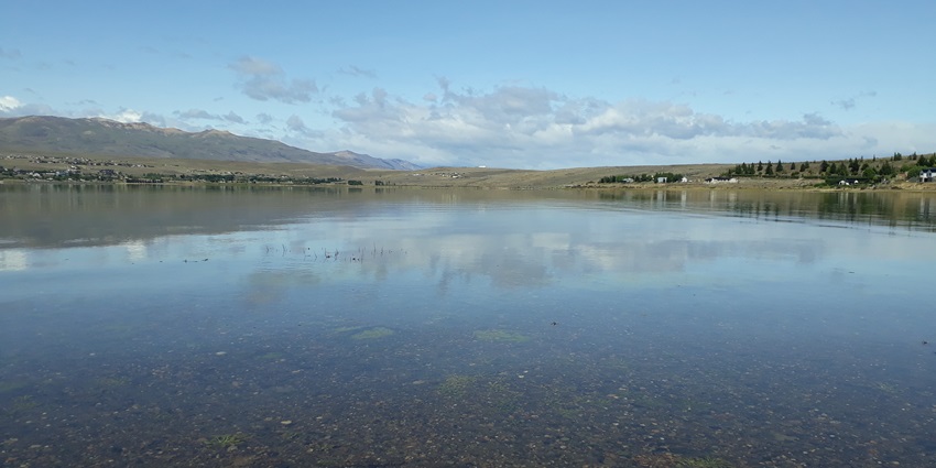 Picture of the sky and water at one of the best places to visit in Argentina.