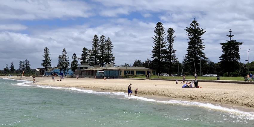 Family-friendly Elwood Beach in Melbourne offers sun, sand, and scenic picnic spots.