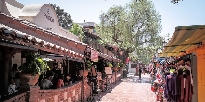 Take a stroll in Olvera Street, one of the best things to do in Los Angeles in December.