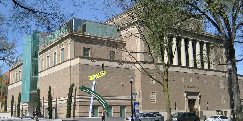 A corner view shows the Mark Building, one of the things to do in Portland, Oregon in June.