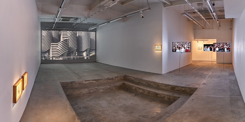 A picture of the history section in the Art museum Kolkata, ft a collection of artworks