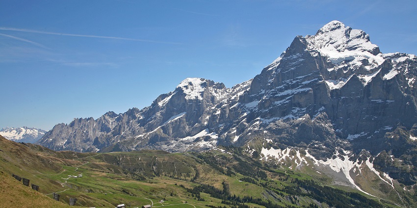 Things to see in Grindelwald include an alpine pass with scenic views of surrounding peaks.