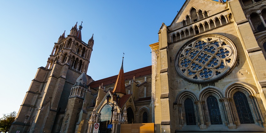 Things to do in Lausanne include exploring the Gothic architecture with panoramic views from the tower.