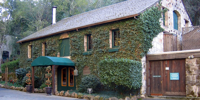 Front view of the Buena Vista Winery in Sonoma in the California region of the USA.