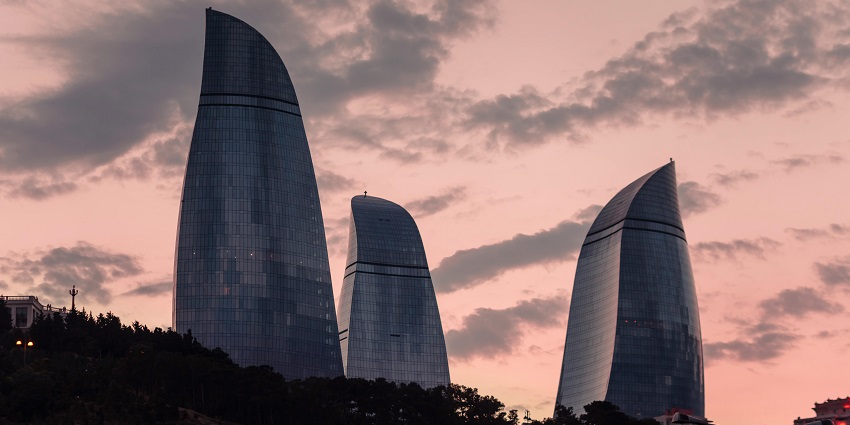 Things to do in Baku include exploring the modern skyscrapers offering panoramic views