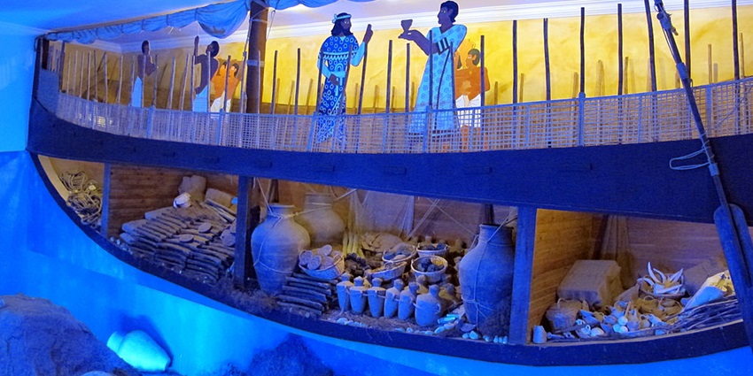 Exploring the museum showcasing ancient underwater treasures and artifacts in Bodrum