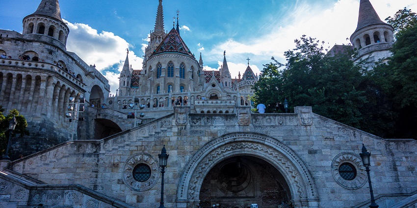 A picture of Fisherman’s Bastion, that offers the best views among the Budapest tourist places.