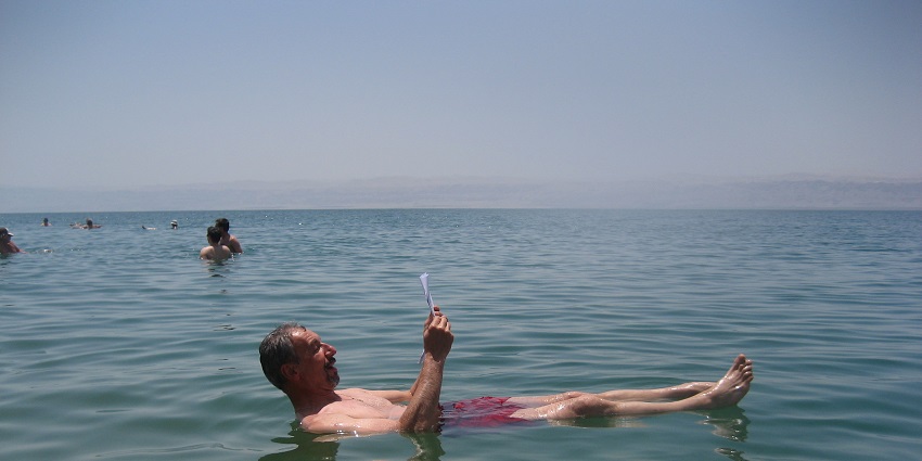 Unique experience floating in the saline, mineral-rich Dead Sea.