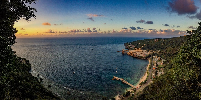 Flying Fish Cove, a beautiful location near Christmas island national park