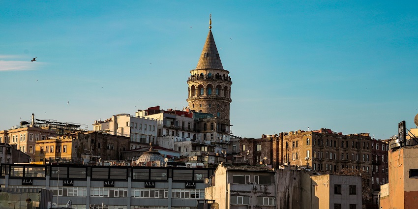 An image of Galata Tower, a historic tower offering panoramic views of Istanbul’s skyline.