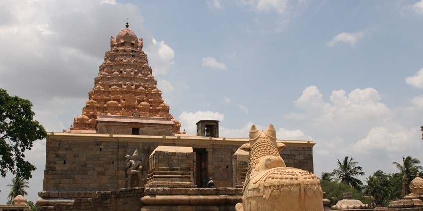Historic site with an ancient Chola dynasty temple of architectural significance.
