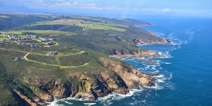 Aerial view of Garden route, a coastal place to visit in South Africa
