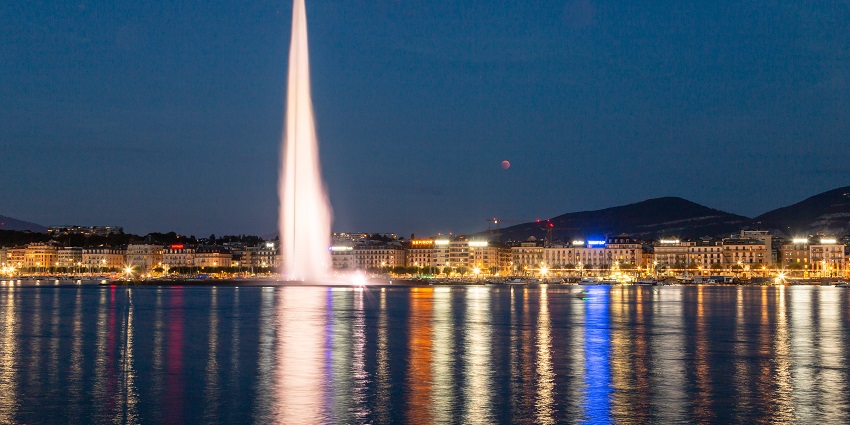 Geneva city highlights lake views and elegant historic buildings.