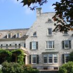 An image of the exterior of George Eastman Museum, a famous tourist destination in Rochester.