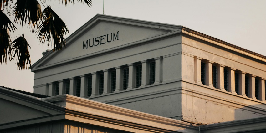 An exterior view of the museum at Getty Center in Los Angeles, one of the Art Gallery USA