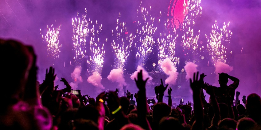 A picture of people dancing at a hotel, a popular spot for family New Year parties