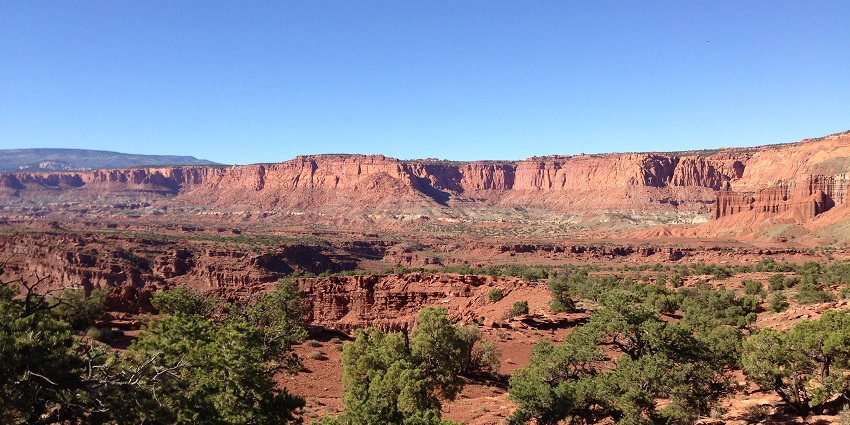 Image of the Goosenecks Overlook, a popular place near the Capitol Reef National Park, Utah, USA.