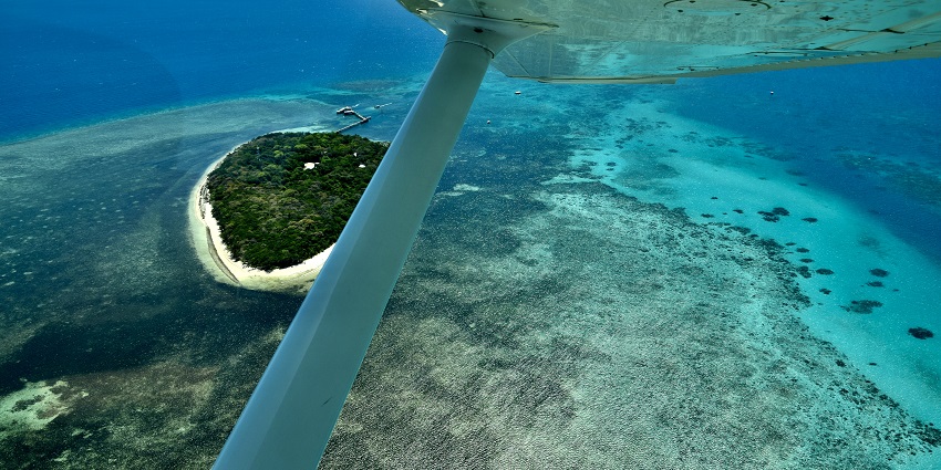 Aerial view of the Great Barrier Reef - One of the best places to visit in Australia