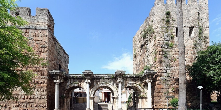 the Monumental Roman gate with impressive architecture and historical significance.