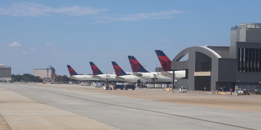The view of Hartsfield Jackson Atlanta International Airport which is among the busiest airports in Georgia ensuring efficient connections.