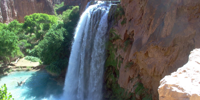 Havasu Falls near Grand Canyon National Park, a stunning natural landmark.