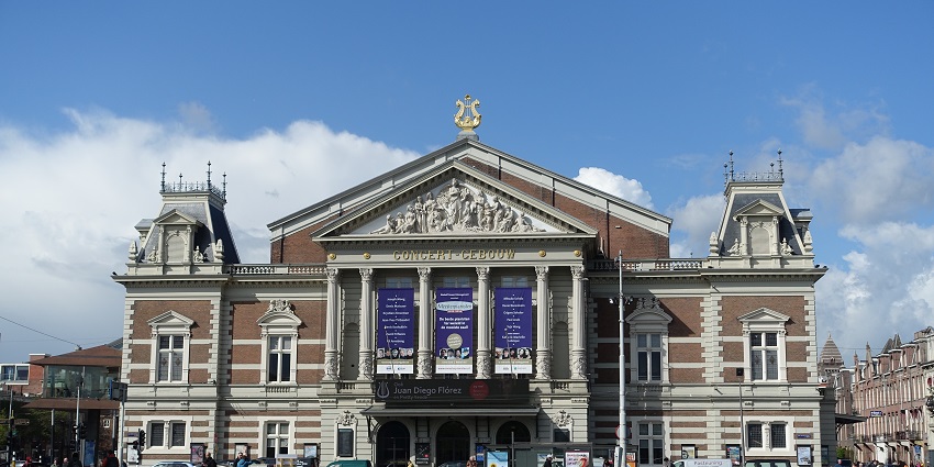 Het Concertgebouw, a concert hall known for exceptional acoustics and performances.