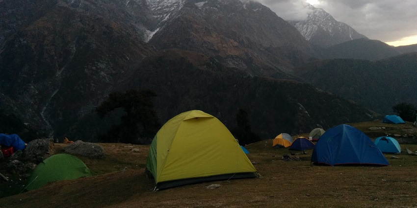 Enchanting camping destination with breathtaking views of the Himalayas