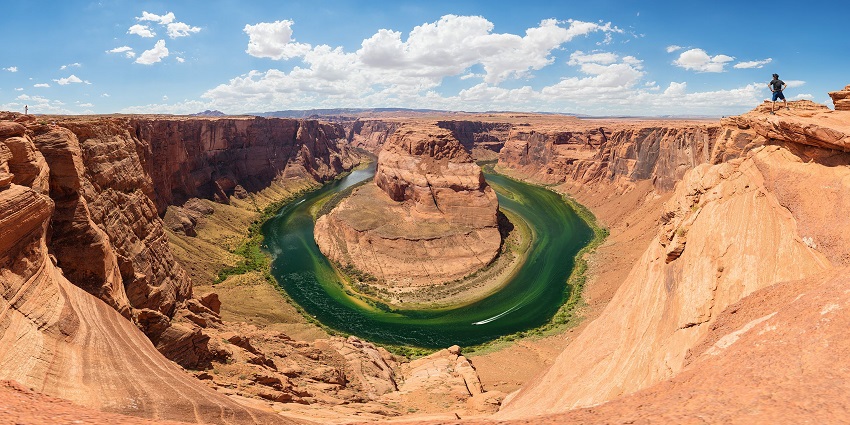 Horseshoe Bend at the Grand Canyon, a popular place near Dinosaur National Park